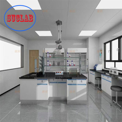 Bom preço Fabricado sob medida azul de aço completo Química Laboratório Mesa DTC 16-inch três seções on-line
