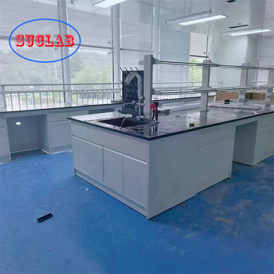 Bom preço Banco de laboratório de Química Aplicada do governo com caixotes com trilho silencioso e tomada multifuncional on-line