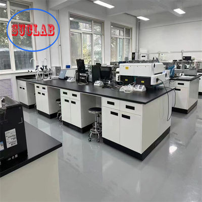 Bom preço Bancos de trabalho de laboratório de química revestidos com revestimento em pó de epoxi on-line