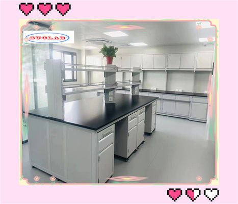 Bom preço Química robusta banco de laboratório de laboratório trabalho de caso resistente a produtos químicos superfície on-line