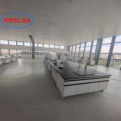Bom preço Banco de trabalho de laboratório leve com 2 gavetas resistente a produtos químicos on-line