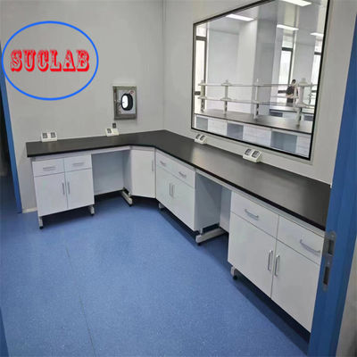 Bom preço Bancos de trabalho de laboratório de química de alta segurança Bancos de laboratório com gavetas funcionais on-line
