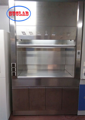 Bom preço Mobiliário de laboratório, armazém de ventilação de capô de fumaça com sistema de depósito de esfregão e alarmes visuais e luz LED on-line
