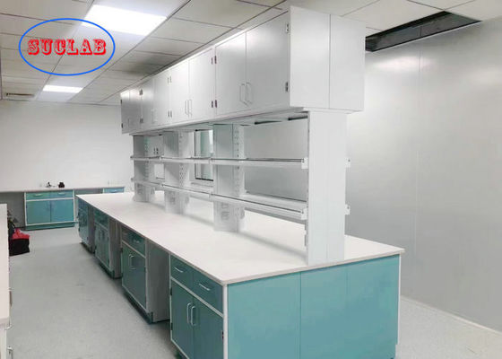Bom preço Banquinho verde escuro do laboratório com balcão de cerâmica branca no Instituto de Pesquisa on-line