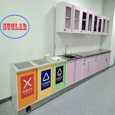 Bom preço Estação de trabalho de eliminação para hospitais montada em parede com gavetas e prateleiras ajustáveis on-line