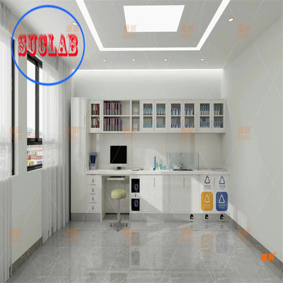 Bom preço Prateleiras ajustáveis Três secções Slider Gabinete médico do hospital Hong Kong on-line