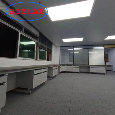 Bom preço Bancos de trabalho de laboratório de química Superfície laminada resistente a produtos químicos Quadro de aço Armários resistentes ao fogo DTC105 DEG Engrenagens on-line