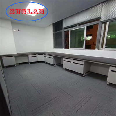 Bom preço Resistente a produtos químicos resina epoxi laboratório de química banco de trabalho projeto C quadro montagem resistente a incêndio características de segurança on-line