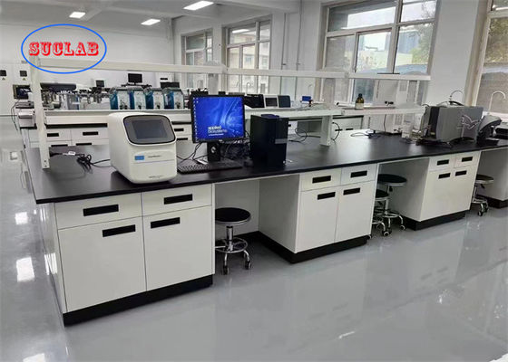 Bom preço Banco de laboratório multifuncional com tomada à prova de salpicos e sumidouro de resina de PP/cerâmica/epoxi on-line