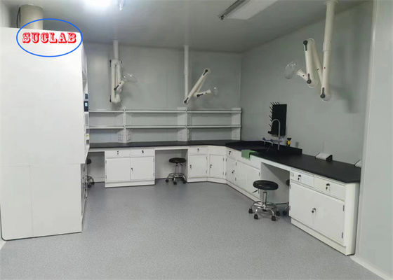 Bom preço Bancos de laboratório de Química Rectangular Mobiliário de laboratório do Vietnã com DTC 16-Inch Three Section Silent Rail on-line
