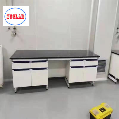 Bom preço Aço Madeira PP aço inoxidável laboratório de química bancada de trabalho Hong Kong Com armazenamento de armário de segurança on-line