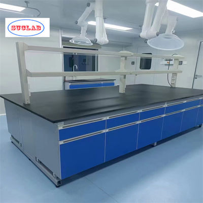 Bom preço Aço / Madeira / PP Laboratório de Química Bancada de Trabalho Malásia Segurança Resina Fenólica Bancada de Trabalho Excelente Atendimento ao Cliente on-line