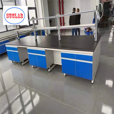 Bom preço Segurança Laboratório de Química de Aço Bancos de Trabalho Laboratório Casework Malásia Com Resina Fenólica Worktop on-line