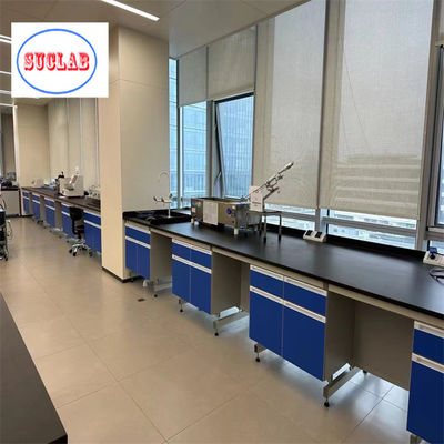 Bom preço Laminado resistente a produtos químicos Laboratório de Química Banco de Trabalho Laboratório Casework Malásia com características de segurança on-line