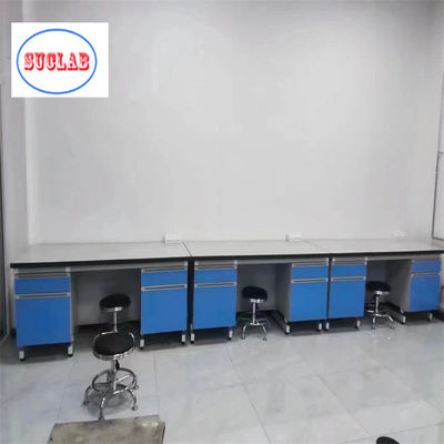 Bom preço Laboratório de Química Bancos de trabalho Mobiliário de laboratório de madeira Resistente a produtos químicos Superfície laminada on-line