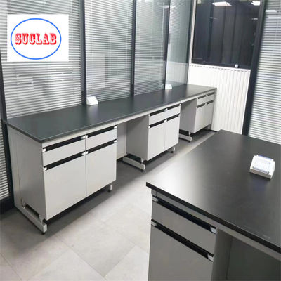 Bom preço Resistente a produtos químicos Laminado Laboratório de Química Bancada de trabalho Superfície de trabalho de laboratório de madeira Casework com características de segurança on-line