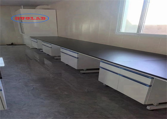 Bom preço Laboratório de Química Resistente a Resíduos Químicos Banco de Trabalho de Laboratório Trabalho de Caso dos EUA Com Plataforma de Trabalho de Resina Fenólica on-line