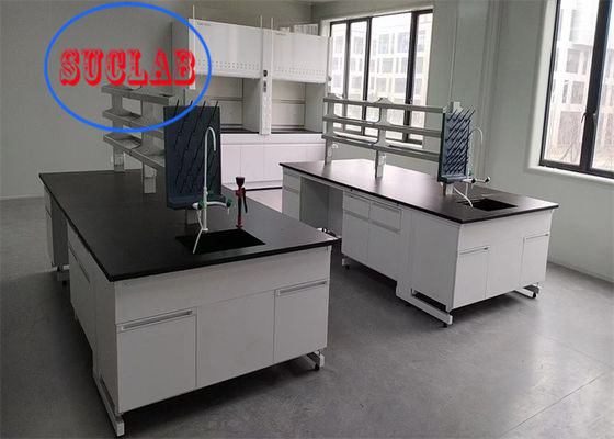 Bom preço C Frame Multi Cabinets Fenolic Resin Chemistry Laboratory Workbench Laboratory Island Bench Preço Com DTC105 DEG Engrenagens on-line