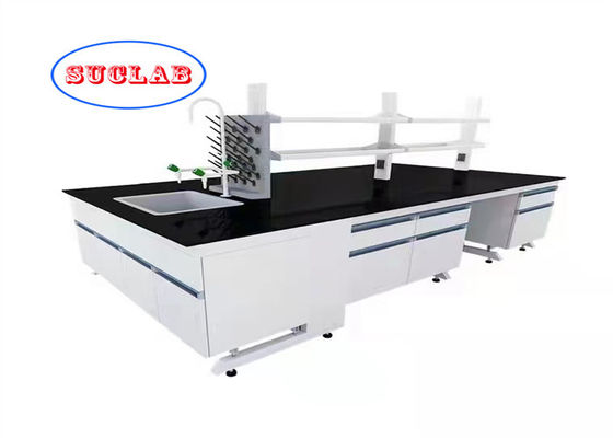 Bom preço Multiplos gabinetes de aço laboratório de química banco de trabalho laboratório estação de trabalho preço com superfície de trabalho resistente a produtos químicos on-line