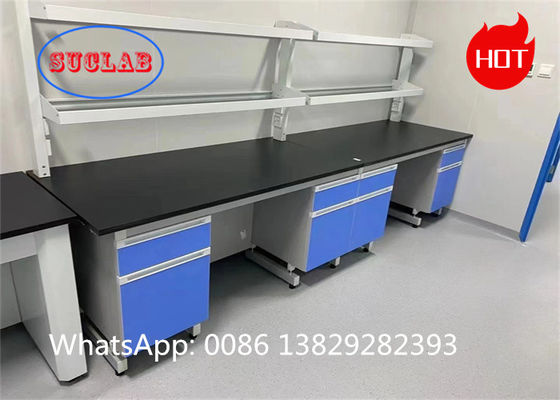 Bom preço Laminado resistente a produtos químicos e personalizável Bancos de trabalho de laboratório on-line