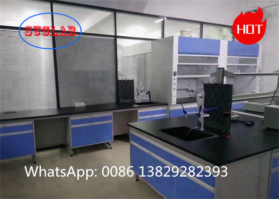 Bom preço Armários múltiplos Bancos de trabalho de laboratório de química com superfícies de trabalho de resina fenólica ou resina epóxi on-line