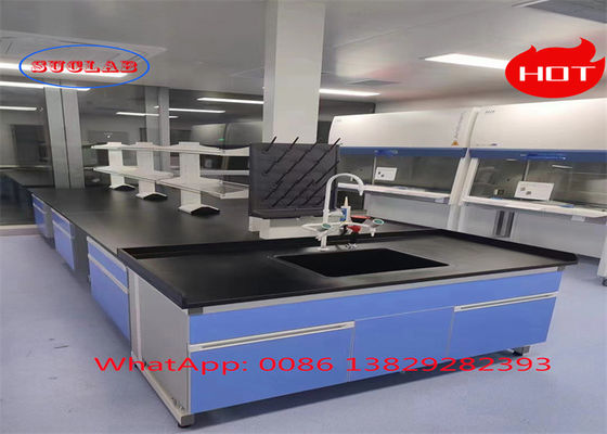 Bom preço Fabricante de bancos de trabalho de laboratório de madeira de aço inoxidável com resistência ao fogo / química on-line
