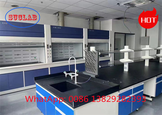 Bom preço Bancada de trabalho de laboratório de química resistente a produtos químicos com estrutura em C com superfície de trabalho de resina fenólica ou epoxi on-line