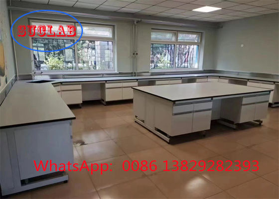Bom preço Estação de trabalho de laboratório de química de resina fenólica superior com nível de segurança e dobradiças DTC105 DEG on-line