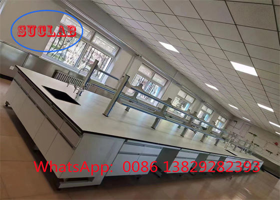 Bom preço Tamanho padrão Aço Madeira Branco Química Laboratório Bancos de Trabalho Laboratório Mesas de Trabalho Fabricantes on-line