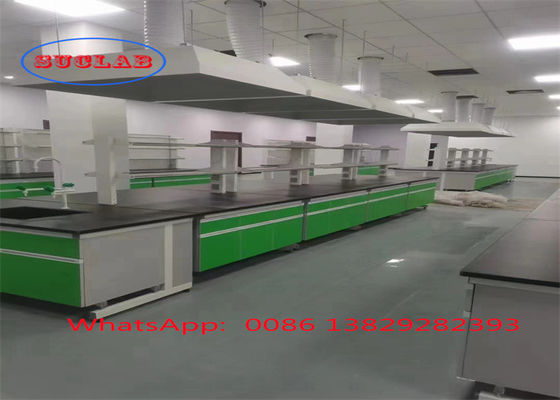 Bom preço Quadro C Laboratório de Segurança Química Bancada de Trabalho Mobiliário de Laboratório Fornecimento com superfície de trabalho laminada resistente a produtos químicos on-line