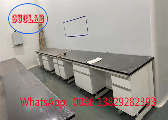 Bom preço Bancos de trabalho de laboratório bem equipados Design com armários múltiplos Garantir a máxima segurança on-line