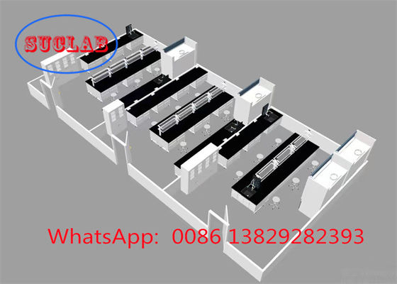 Bom preço Bancos de laboratório de química resistentes ao fogo personalizáveis com armários múltiplos e excelente atendimento ao cliente on-line