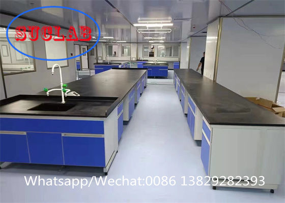 Bom preço Aço Madeira C Quadro Química Laboratório Bancos de Trabalho Laboratório Mesa de Trabalho Fabricante com armários múltiplos on-line