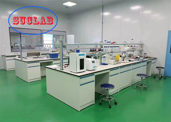 Bom preço Revestimentos de laboratório de superfície de trabalho de resina fenólica Custo Manôvel linear não-soldado Banco de laboratório de lavabo cerâmico com trilho DTC on-line