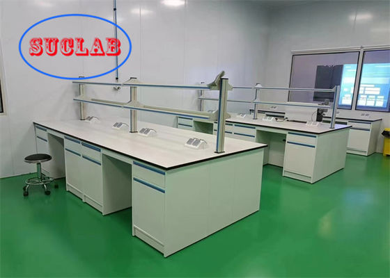 Bom preço Custo do banco de laboratório de química de resina epoxi azul para laboratório de hospital e escola on-line