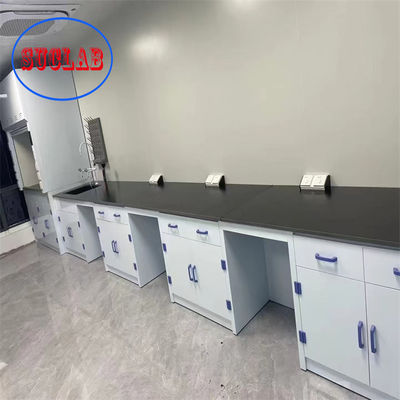 Bom preço Mobiliário de laboratório de química personalizável moderno preço Hong Kong com estrutura integrada e tratamento de superfície on-line
