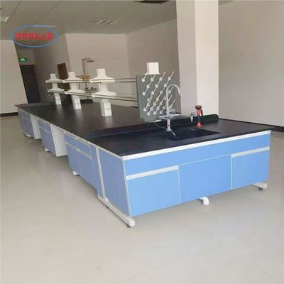 Bom preço Fabricantes de mobiliário de laboratório de química com superfície de trabalho laminada resistente a produtos químicos on-line