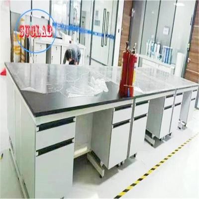 Bom preço Laboratório de Química Bancada de trabalho Melhor mobiliário de laboratório químico Preço com características de segurança resistentes a produtos químicos on-line