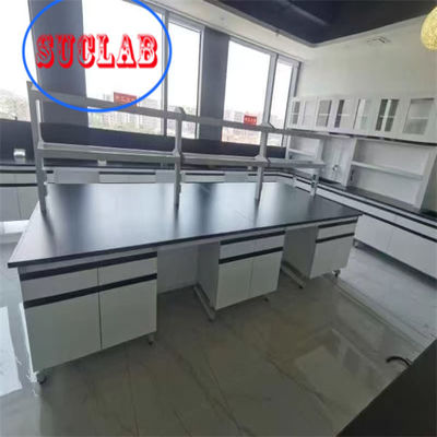 Bom preço Fabricante de banco de trabalho de laboratório de química Alta segurança e eficiência com plataforma de trabalho de resina fenólica on-line