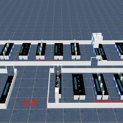 Bom preço Design de móveis modulares de laboratório personalizáveis e modernos com revestimento em pó on-line