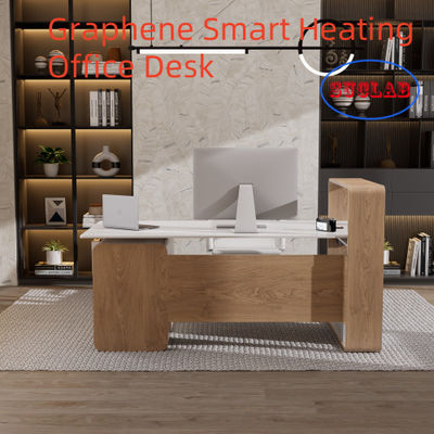 Bom preço Mesa de escritório de aquecimento de madeira personalizável para um ambiente de trabalho profissional on-line
