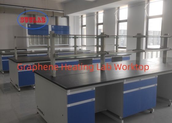 Bom preço Escola Ciência Experimentos Química Laboratório de aquecimento Bancada de trabalho com Reagente Rack on-line