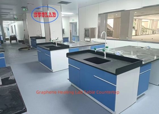Bom preço Manutenção linear não soldada Química de laboratório banco de laboratório aquecido Casework com soquete multifuncional e DTC 16 polegadas Silent Rail on-line