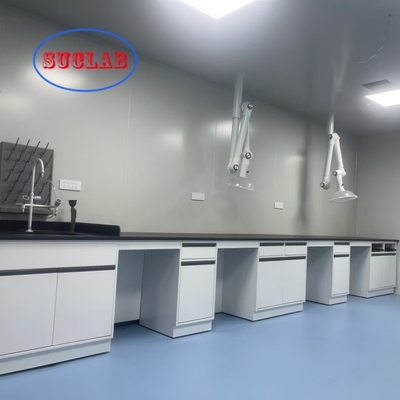 Bom preço Agência de banco de laboratório de química multifuncional com articulação DTC 105°/175° articulação de aço inoxidável e sumidouro de resina epóxi on-line