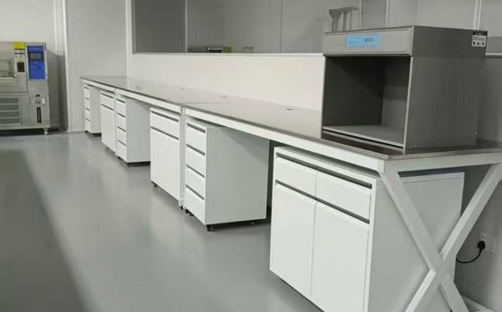 Bom preço Fabricantes de bancadas de laboratório de química personalizáveis com dimensão C*1500/750 L *800 /850mm A Armário base Armário de madeira/aço on-line