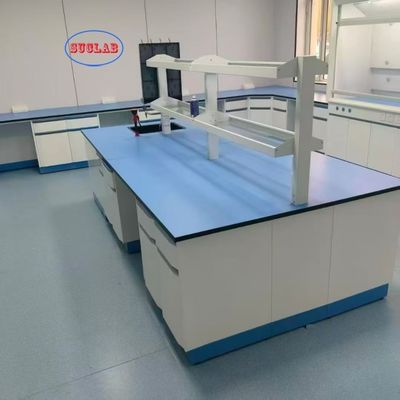 Bom preço Bancadas de laboratório de química com bancada em resina fenólica personalizadas com gavetas para laboratório de testes de materiais on-line