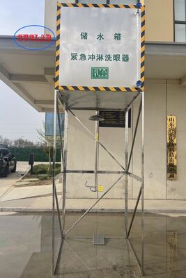 Bom preço Exclusivo da melhor qualidade de aço inoxidável fechado segurança chuveiro de emergência lavatório de olhos com estação de segurança de tanque Ideal para plantas químicas e áreas perigosas on-line