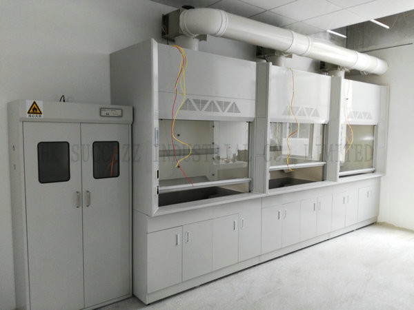 Armários de emanações de aço completos PP do laboratório/canal do PVC com iluminação 30W/40W 0